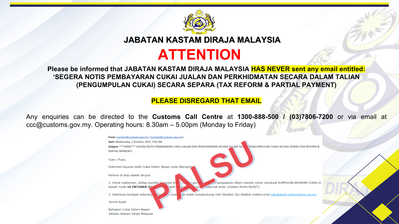 9-Announcement Emel Palsu (BI)