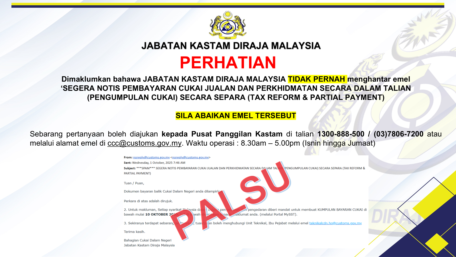 9-Announcement Emel Palsu (BI)